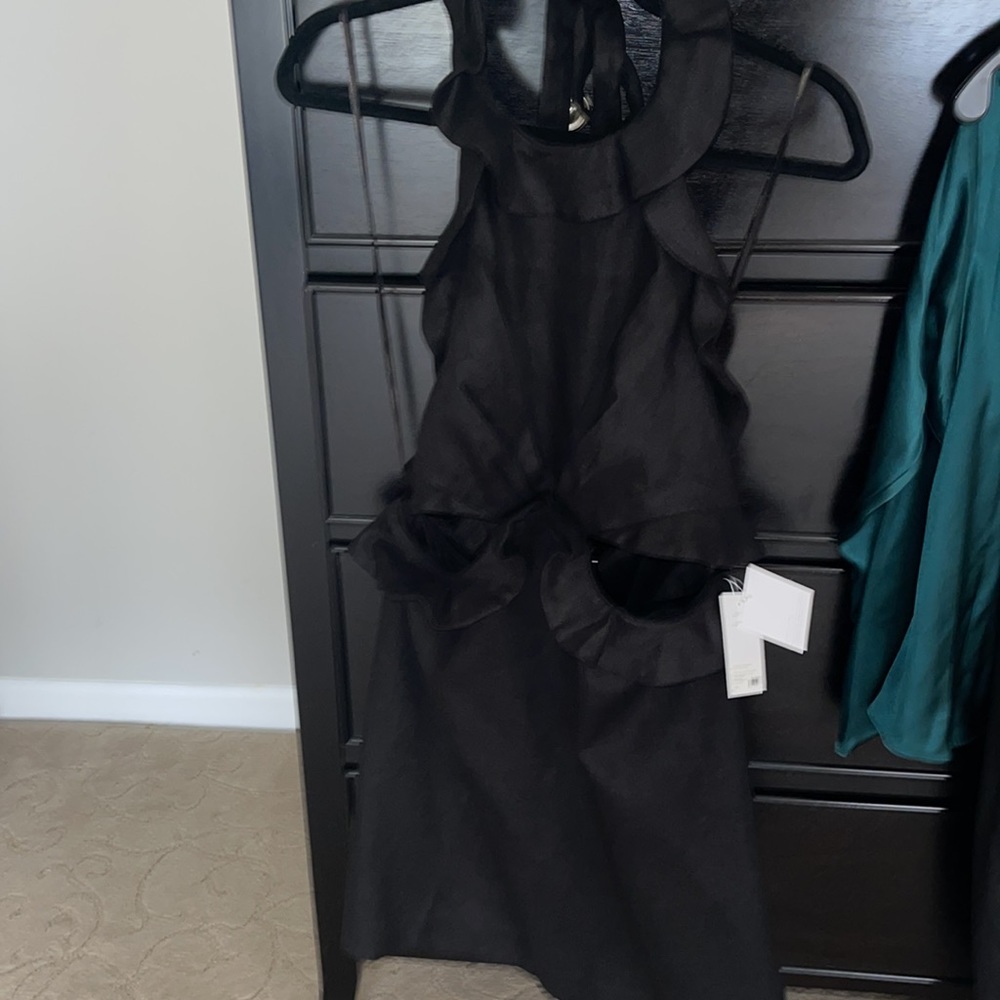 ZIMMERMANN Postcard Linen Ruffle Tie-Back Minidress NWT - Picture 8 of 9